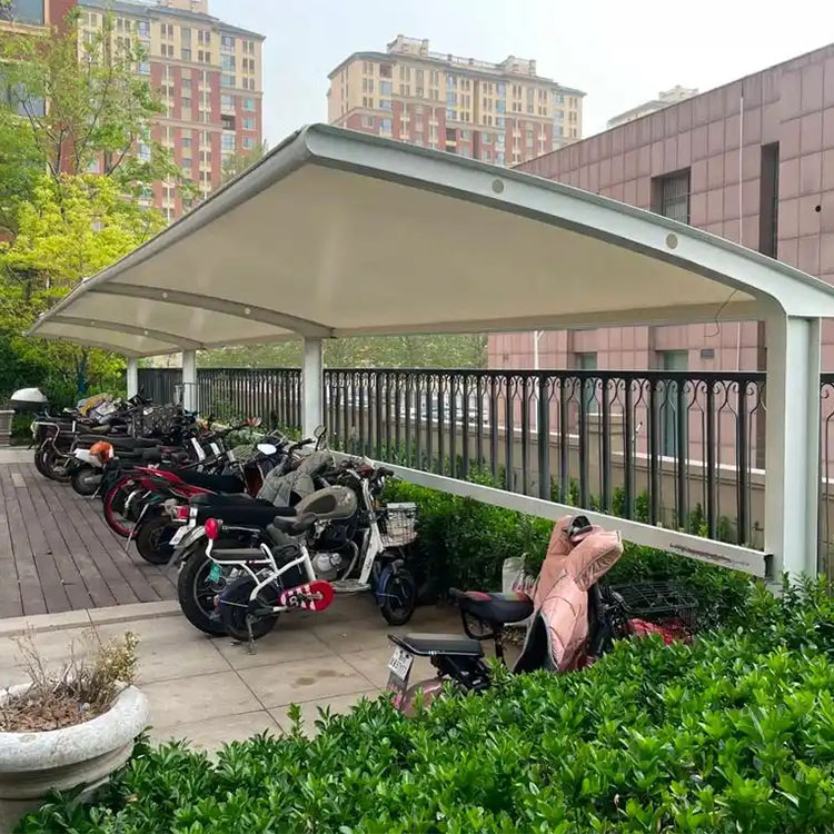 泰兴市膜结构电动车棚